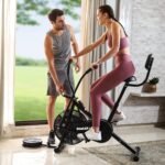 beatXP Vortex Active Air Bike Exercise Cycle for Home | Gym Cycle for Workout with Adjustable Cushioned Seat | Moving Handles. (4M Airbike) - Image 4