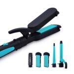 Havells HC4045 5 in 1 Hair Styler - Straightener, 19mm Curler, Crimper, Conical Curler & Volume Brush for Multiple Styles (Turquoise)