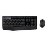 Logitech MK345 Wireless Keyboard and Mouse Set Full-Sized Keyboard with Palm Rest and Comfortable Right-Handed Mouse, 2.4 GHz Wireless USB Receiver, Compatible with PC, Laptop