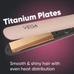 VEGA Go Glam Hair Straightener with Titanium Plates & 3 Temperature Settings - Image 3