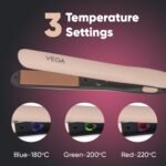 VEGA Go Glam Hair Straightener with Titanium Plates & 3 Temperature Settings - Image 2