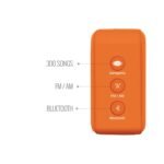 Carvaan Saregama Mini 2.0 Bhakti- Music Player with Bluetooth/FM/AM/AUX (Orange) - Image 4