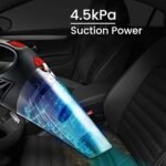 AGARO CV1077 Car Vacuum Cleaner, Portable, Handheld,12V DC /110W, 4.5KPA Power Socket, 14.7ft Long Cord, Stainless Steel Filter, Black - Image 2