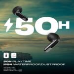 JBL New Launch Live Flex 3 TWS, Hi-Res Audio True ANC Earbuds, Smart Case with Touch Display,50H Playtime,Wireless Charging,6 Mic,Multipoint Connection,Ip55 Proof,Headphones App,Personi-Fi 3.0 (Black) - Image 2