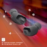 JBL New Launch Live Flex 3 TWS, Hi-Res Audio True ANC Earbuds, Smart Case with Touch Display,50H Playtime,Wireless Charging,6 Mic,Multipoint Connection,Ip55 Proof,Headphones App,Personi-Fi 3.0 (Black) - Image 3