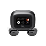 JBL New Launch Live Flex 3 TWS, Hi-Res Audio True ANC Earbuds, Smart Case with Touch Display,50H Playtime,Wireless Charging,6 Mic,Multipoint Connection,Ip55 Proof,Headphones App,Personi-Fi 3.0 (Black)