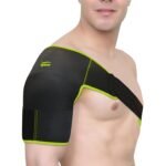 TYNOR Shoulder Support Double Lock (Neo), Black & Green, Universal, 1 Unit