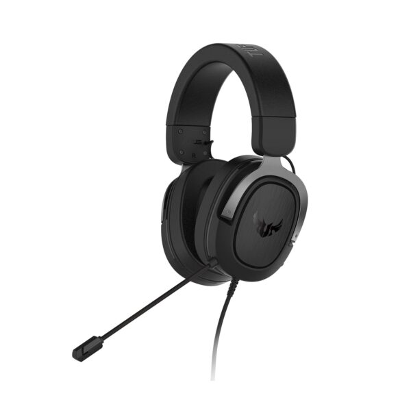 ASUS TUF H3 GUN METAL Wired Gaming  (Black, On the Ear)