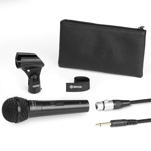 BOYA BY-BM58 XLR Cable Cardioid Dynamic Vocal Handheld Wired Microphone For Multipurpose
