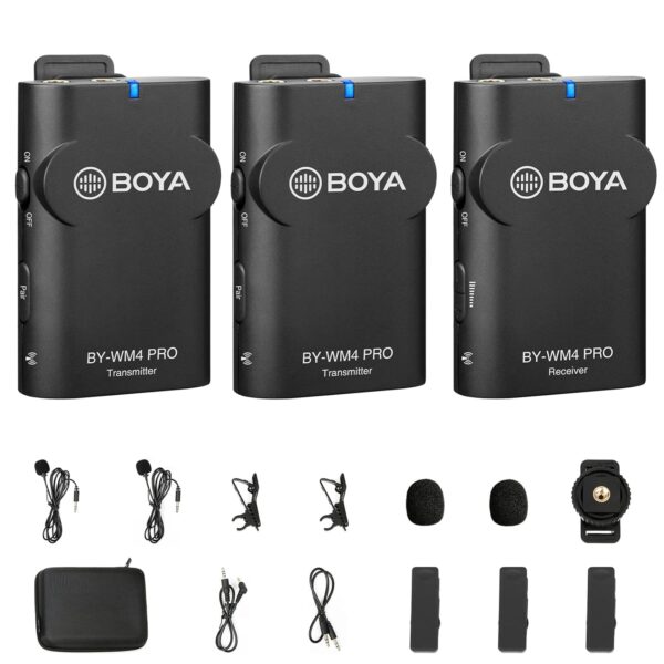 BOYA BY-WM4 PRO-K2 Dual-Channel Digital Wireless Microphone Microphone