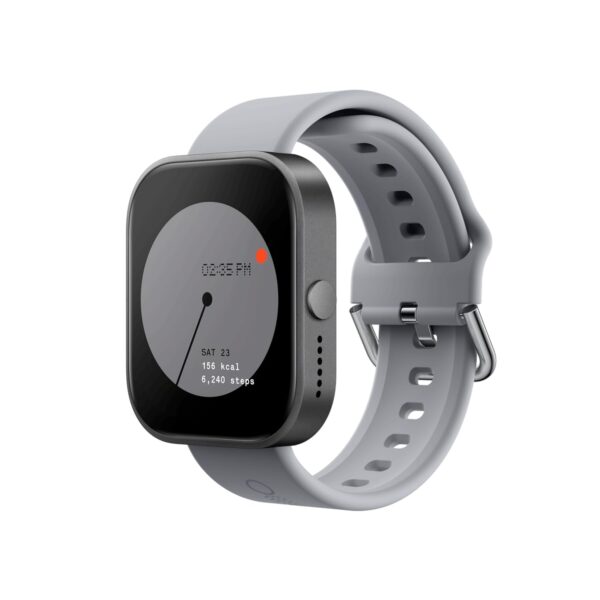 CMF by Nothing Watch Pro, 1.96 AMOLED display, BT calling with AI noise reduction, GPS Smartwatch  (Dark Grey Strap, Free Size)