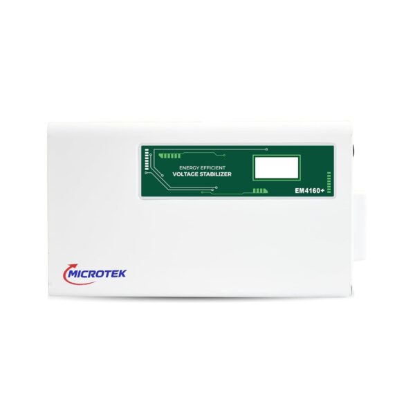 Microtek EM4160+ Digital Display For AC upto 1.5Ton (160V-285V) Voltage Stabilizer  (White)