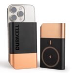 DURACELL 10000 mAh 22.5 W Wireless With MagSafe Compact Pocket Size Power Bank  (Black, Copper, Lithium-ion, Fast Charging for Mobile)