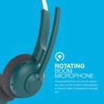 Jlab Go Work Pop, 50+ Hr Playtime Bluetooth  (Teal, On the Ear) - Image 2