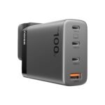 Noise 100 W GaN 2.5 A Wall Charger for Mobile with Detachable Cable  (Black)