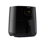 PHILIPS Digital Airfryer with Touch Panel, 4.1L, with RapidAir Technology,with additional 1 Yr Warranty by Philips, 7 Pre-set Menu (HD9252/90)(Black)