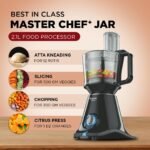 Preethi Zodiac MG-218 mixer grinder, 750 watt, Black/Light Grey, 5 jars - 3 In 1 insta fresh juicer Jar & Master chef food processor Jar - Image 3