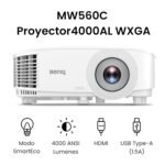 BenQ MW560C WXGA Business & Education Projector, DLP, 4000 ANSI Lumens High Brightness, 20000:1 High Contrast Ratio - Image 4