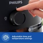 PHILIPS Air Fryer NA120/00, uses up to 90% less fat, 1500W, 4.2 Liter, with Rapid Air Technology (Black), Large - Image 2