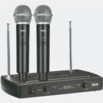 Ahuja AWM-495V2 Dual Hand wireless Wireless Microphone With Receiver,Power Adapter & cord