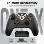 EVOFOX One X Tri-Mode with Hall Joysticks, 6 Axis Gyro, 1000Hz Polling, Macro Buttons  Gamepad (Black, For PC, iOS, Android, Nintendo Switch, Mac OS) - Image 3