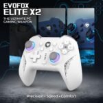 EVOFOX Elite X2 PC Wireless & Wired USB-C Hallsense™ Magnetic Joysticks & Triggers  Gamepad (White, For PC) - Image 3