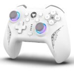 EVOFOX Elite X2 PC Wireless & Wired USB-C Hallsense™ Magnetic Joysticks & Triggers  Gamepad (White, For PC)
