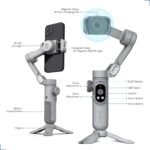 IZI GO-X Smartphone Gimbal Stabilizer With OLED Display & Wireless Charging Pad Single Gimbal for Mobile (310) - Image 2
