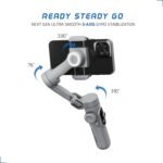 IZI GO-X Smartphone Gimbal Stabilizer With OLED Display & Wireless Charging Pad Single Gimbal for Mobile (310) - Image 4