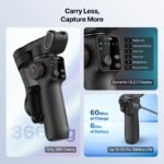IZI GO-X PRO Foldable Gimbal for Smartphones with Extension Rod, OLED Display Single Gimbal for Mobile - Image 3