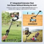 IZI GO-X PRO Foldable Gimbal for Smartphones with Extension Rod, OLED Display Single Gimbal for Mobile - Image 4
