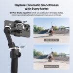 IZI GO-X PRO Foldable Gimbal for Smartphones with Extension Rod, OLED Display Single Gimbal for Mobile - Image 2