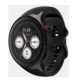 MOTOROLA Moto Watch 1.4" OLED, AOD, Dual band GPS, Powered by Polar, Android only Smartwatch (Pantone Volcanic Ash Band Strap, Free Size)