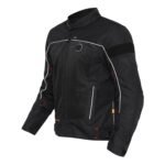 ROYAL ENFIELD Explorer V4 Riding Jacket with Back, Shoulder & Elbow Armors and Rain Jacket Riding Protective Jacket (Black, XXL)