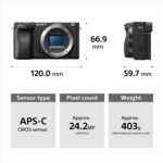 Sony Alpha ILCE-6400M 24.2MP Mirrorless Digital SLR Camera (Black) with 18-135mm Zoom Lens | APS-C Sensor |Real-Time Eye Auto Focus | 4K Vlogging Camera | Tiltable LCD - Black - Image 3