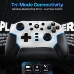 EVOFOX Elite X2 Pro Tri-Mode Wireless/BT/Wired Hallsense Magnetic Joysticks & Triggers  Gamepad - Image 3