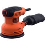 BLACK+DECKER BEW210-QS, 230W, 0-13000 RPM, 4-in-1 Corded Electric Multi-Sander With 2 Orbital Bases, 2 Metre Cord, Finger Sanding Attachment and Sanding Sheets, Orange and Black - Image 3