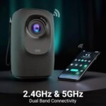ZEBRONICS ZEB-PIXAPLAY 24 (5000 lm / Remote Controller) Portable Full HD 1080p, 160-inch Screen Size, Auto Focus & Keystone, Bluetooth, WIFI, HDMI (ARC), USB, AUX, APP Support, Miracast Smart LED Projector (Black) - Image 3