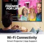 ZEBRONICS New Launch PIXAPLAY 53, Smart Vertical Projector, 3500 Lumens, 4K Support, 120 Inch Screen Size, Auto Focus, Auto Keystone, Bluetooth, HDMI, USB, WiFi, 1080p Support, APP Support, Miracast - Image 2