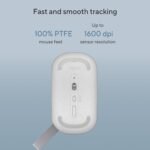ASUS Marshmallow Md100 USB Mouse, Silent Button, Up to 1600 Dpi, Dual-Mode Connection, (Grey) - Image 3
