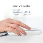 ASUS Marshmallow Md100 USB Mouse, Silent Button, Up to 1600 Dpi, Dual-Mode Connection, (Grey) - Image 2