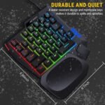 Ant Esports MG401, 4 in 1 Mobile Game Combo Pack with RGB Backlit 35 Keys Mini Gaming Keyboard and Mouse, Phone Holder, Adapter with Mobile Game Converter for PubG, COD & Many FPS Games Andriod/iOS - Image 3