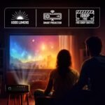 ZEBRONICS PIXAPLAY 16 Dolby Smart LED Projector, 10000 Lumens, 4K Support, 200 Inch Screen Size, USB, HDMI, AV, AUX, WiFi, 1080p Native, Supports Bluetooth, APP Support, Miracast, Airplay - Image 2