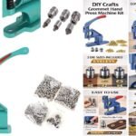 DIY Crafts Pack of 900 Grommets, Hand Press Grommet Machine + Grommets Eyelet Tool Kit 3 Die Hand Press Grommet Machine #0#2#4 w/Grommets & Eyelet Feeding (Pack of 900 Grommets)