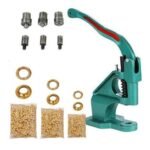 DIY Crafts Pack of 1500 Grommets, Hand Press Grommet Machine + Grommets Eyelet Tool Kit 3 Die Hand Press Grommet Machine #0#2#4 w/Grommets & Eyelet Fe