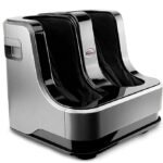 Dr Physio USA 1008 Electric Calf, Leg, & Foot Massager Machine for Pain Relief, Muscle Relaxation & Improving Blood Circulation with Rolling, Kneading & Vibration (Silver)