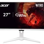 acer GA271U 27 Inch WQHD IPS Gaming Smart Monitor, 180Hz Refresh Rate, Android OS, Wi-Fi, Bluetooth, Miracast, IoT, Ext Webcam Support, Keyboard/Mouse Support, Ergostand, Remote Control, AMD FreeSync