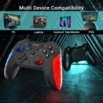 Ant Esports GP310 Wireless Game Controller for PC, PS3 Android TV Box & Mobile, 2.4GHz Wireless Gamepad, Anti Slip Joysticks,Rechargeable Battery, Dual Analog Sticks, Vibration Feedback, USB Dongle. - Image 3