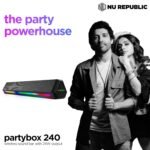 Nu Republic Party Box 240 Bluetooth Soundbar | X-Bass Technology | 52mm Dual Dynamic Drivers | 24W Output | 16 Hrs Playtime | Bluetooth 5.3 | Multiple RGB LED Lights | 2.0 Channel (Black) - Image 3