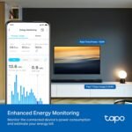 Tapo P110 16A Wi-Fi Smart Plug with Energy Monitoring | Suitable for Large Appliances like Geysers, Microwave Ovens, Air Conditioners (Works with Alexa and Google Assistant)| 4-Way Safety Protection - Image 3